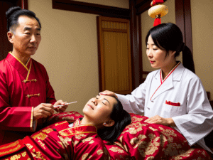 Chinesische Organuhr, Behandlung von einer Person mit 2 chinesischen ärzten