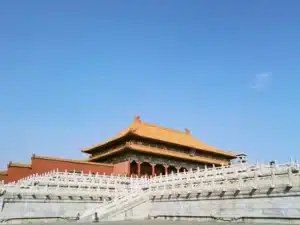 Chinesische Dynastien und ihre Herrscher, im Bild ein Gebäude der Verbotenen Stadt in Peking