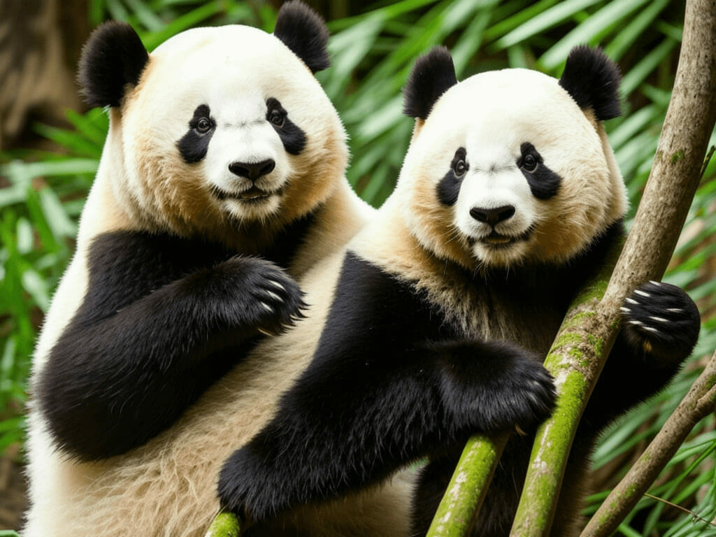 Der Panda aus Asiens-Tierwelt